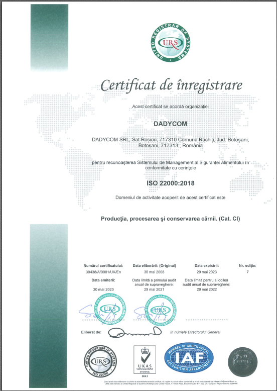 Certification ISO DADYCOM
